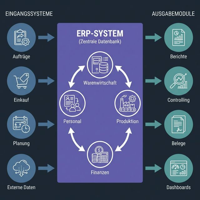 ERP System Diagramm